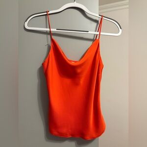 Aritiza orange satin tank